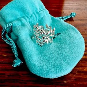 Tiffany & Co. Sterling Silver Paloma Picasso Wide Olive Leaf Ring